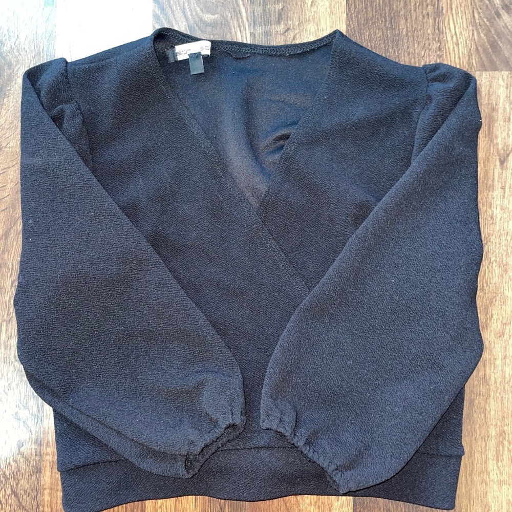 MIA Mock Wrap Top